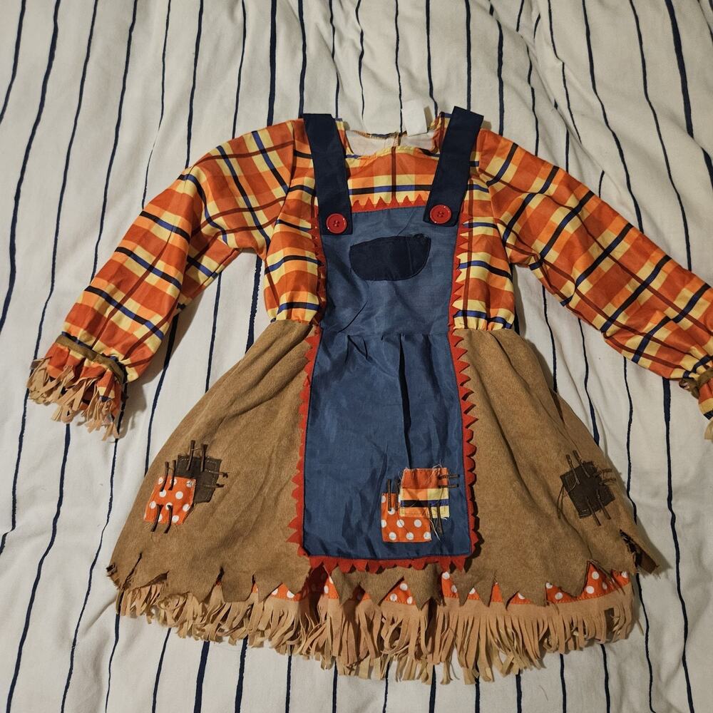 Scarecrow Costume Size Small Kids Cute Halloween Dress Up Costume Euc Dorothy